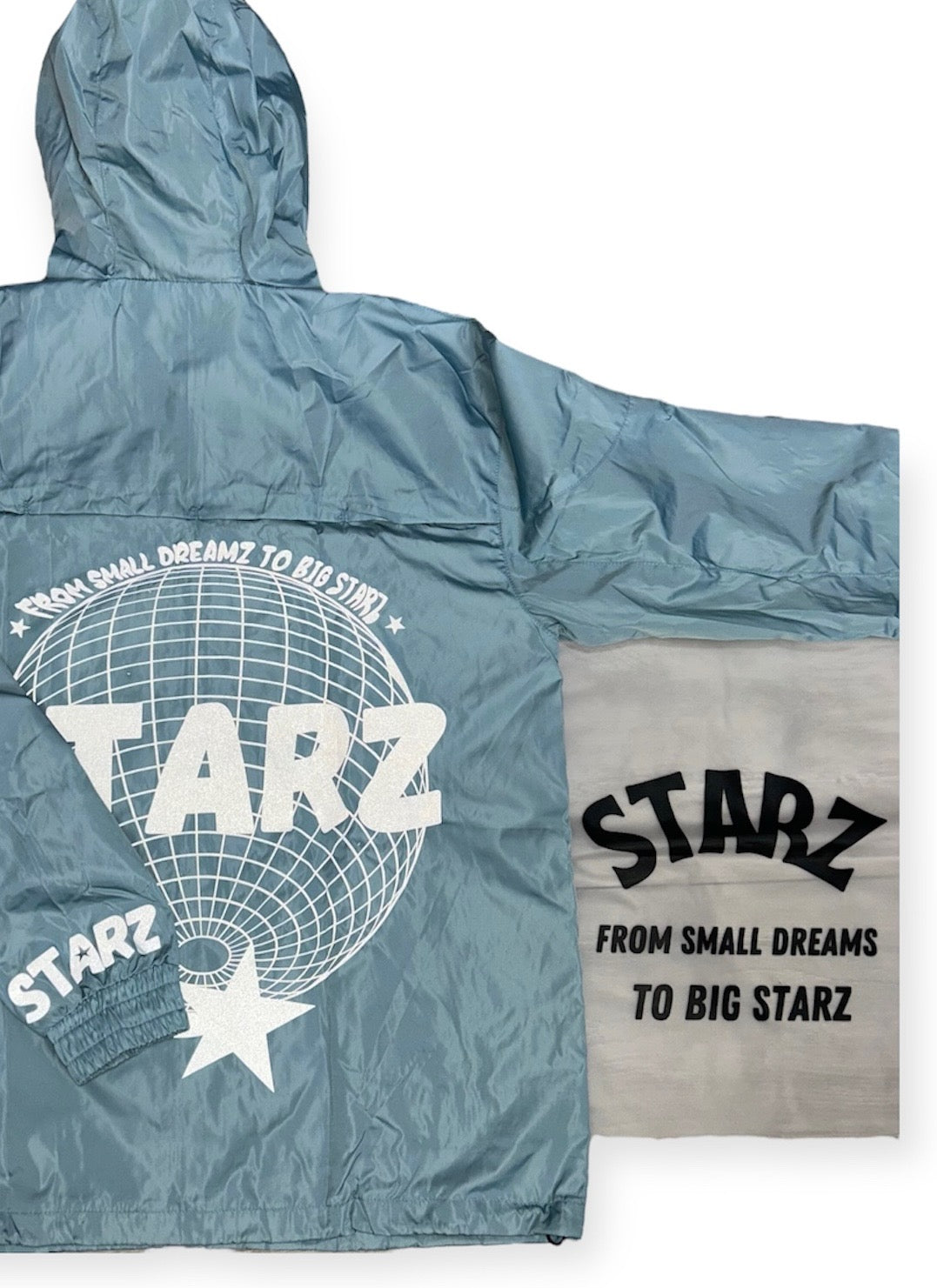 Starz Baby Blue Reflective Windbreaker