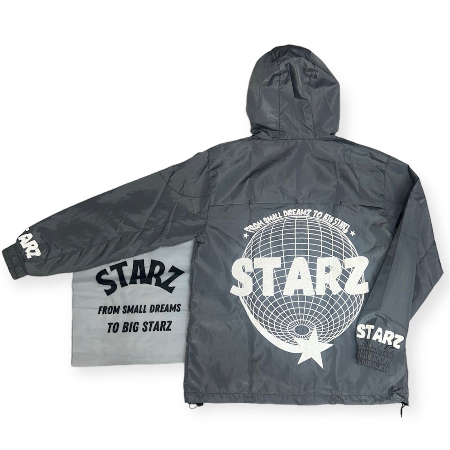 Starz Grey Reflective Windbreaker