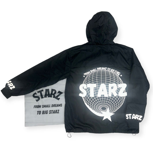 Starz Black Reflective Windbreaker