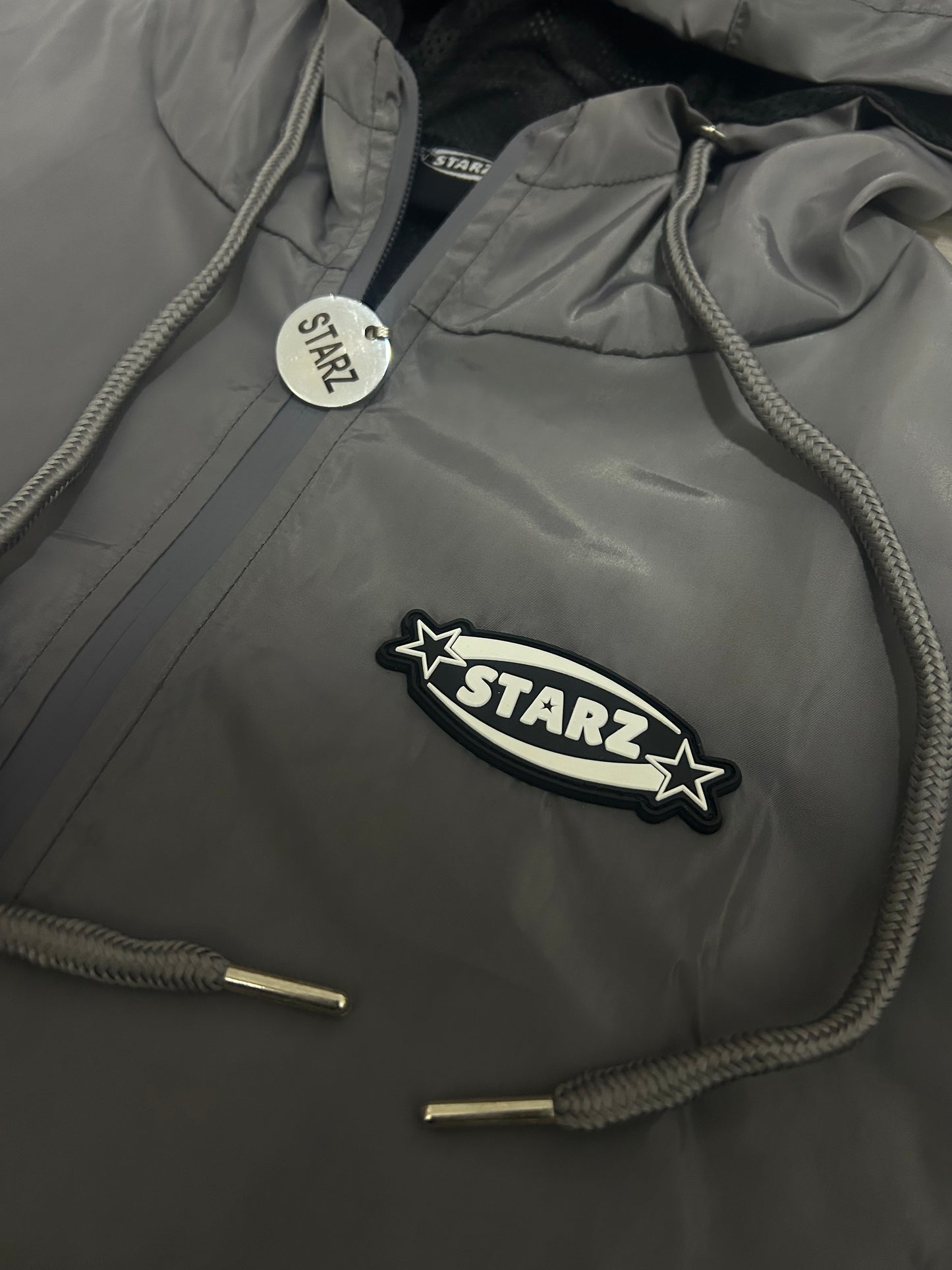 Starz Grey Reflective Windbreaker