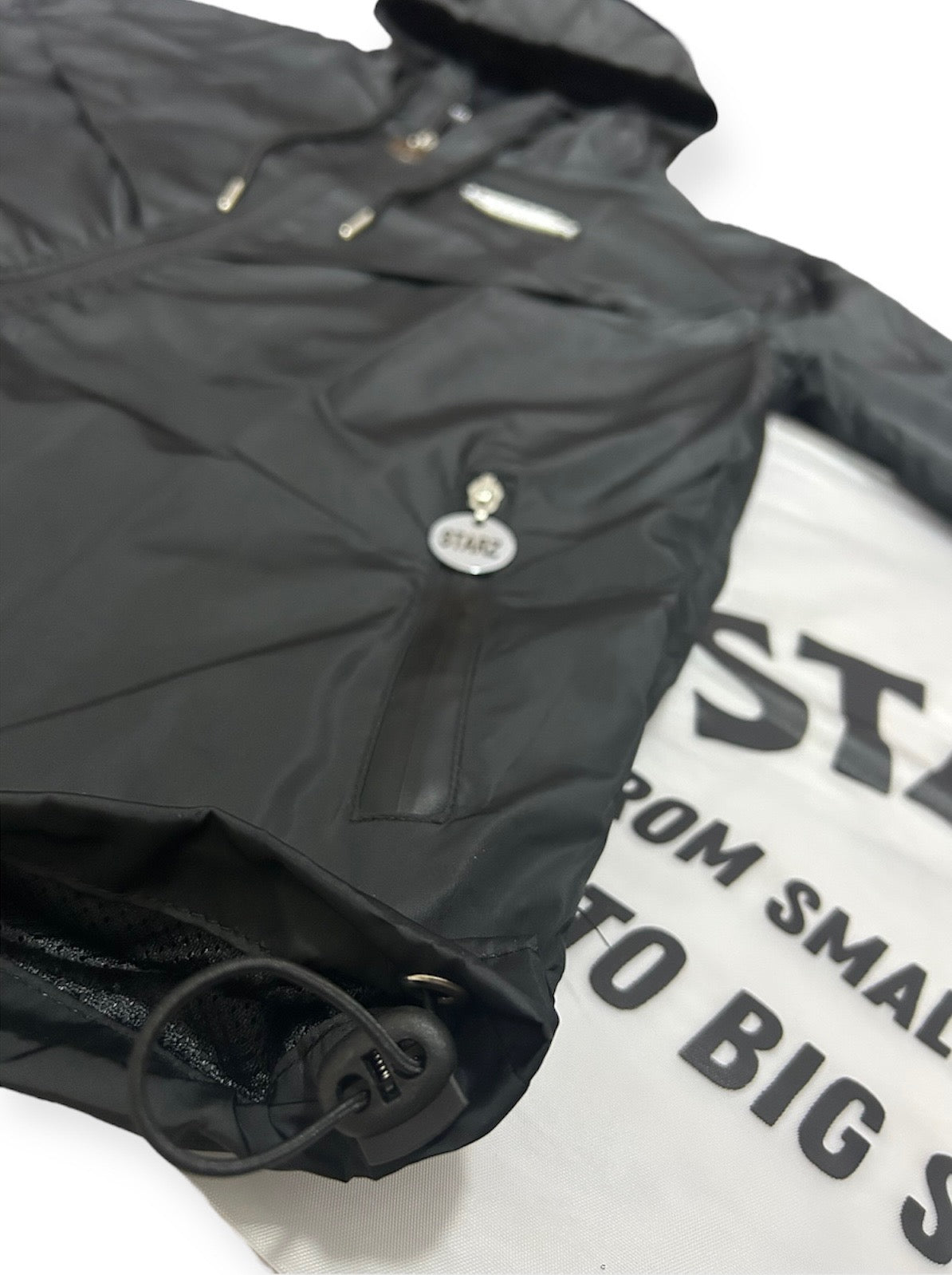 Starz Black Reflective Windbreaker